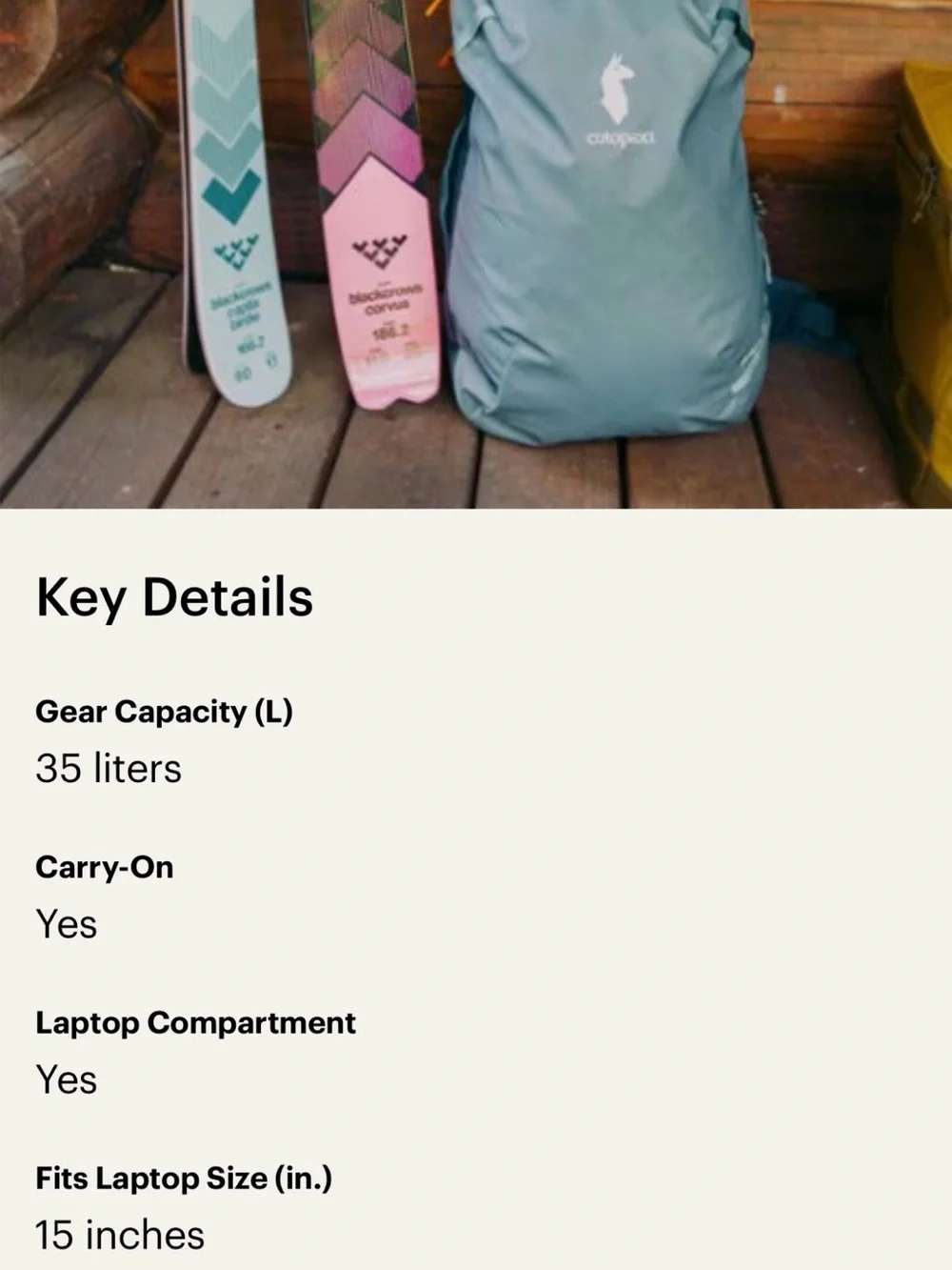 cotopaxi Allpa 35L Blue Spruce
